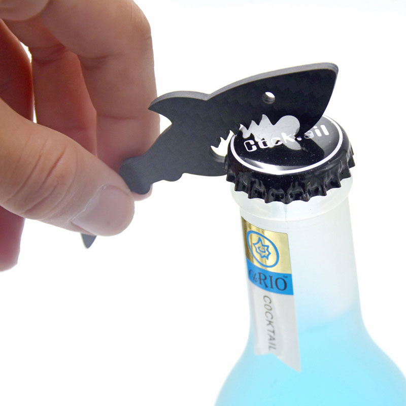 2019 New Customized Carbon Fiber Key holder Bottle Opener Key chain