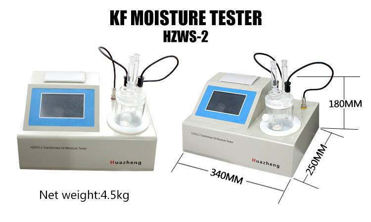 HZWS2 Transformer Oil Moisture Analyzer Coulometric Karl Fischer Titrator