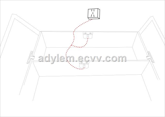 Infrared Double Door Sensor Switch For 12VDC Input LED Lamp