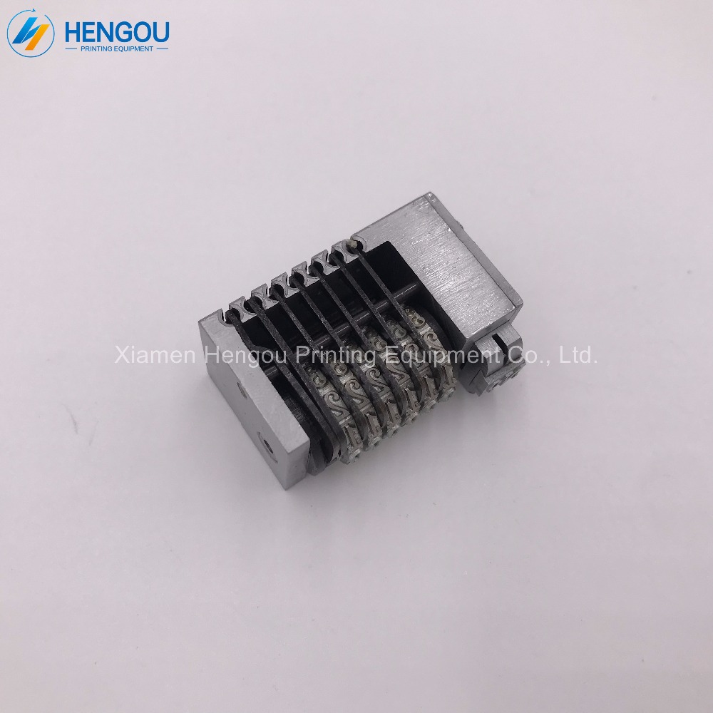 1 Piece full steel 6 digits Numbering machine Platen printing machine number 4X8 Cicero printer backward jump mode 654