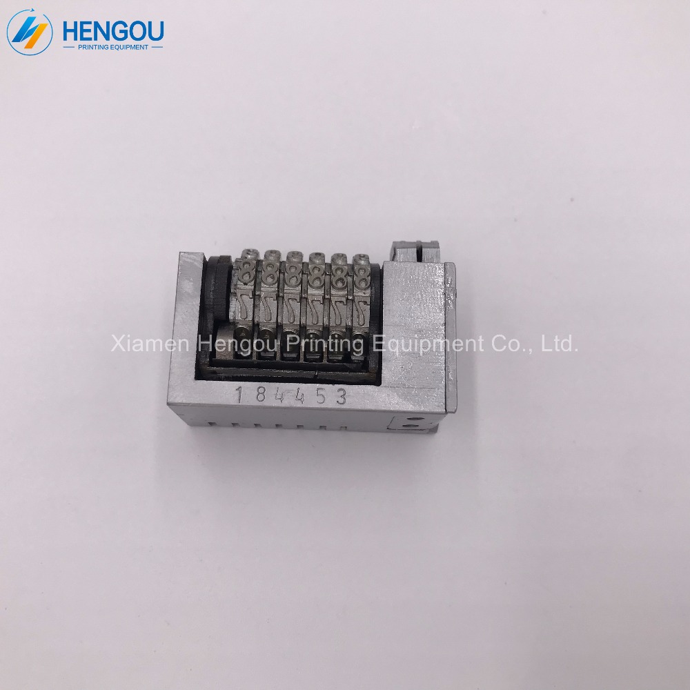 1 Piece full steel 6 digits Numbering machine Platen printing machine number 4X8 Cicero printer backward jump mode 654
