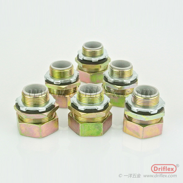 Galvanzied Steel Straight electrical flexible conduit Connector