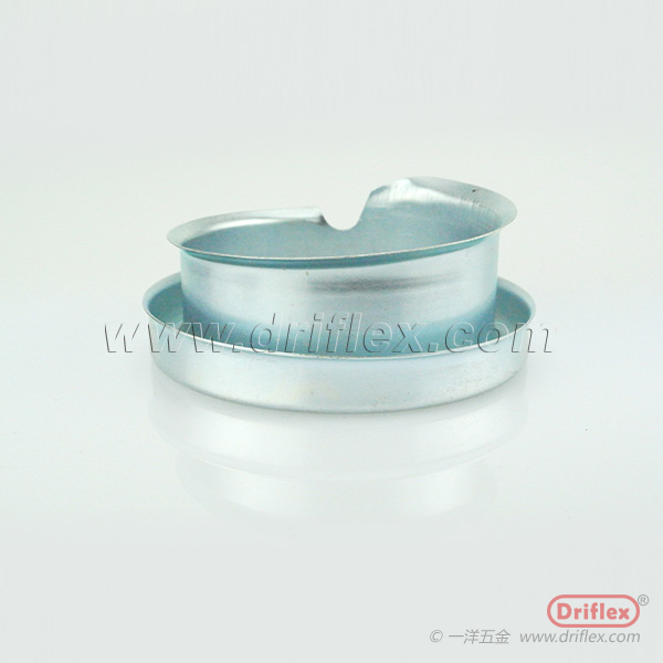 Zinc plated steel Flared bushing turn lip ferrule