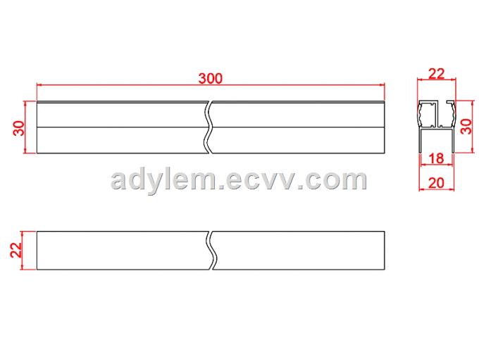 Back Wood Laminate LED Light Clip