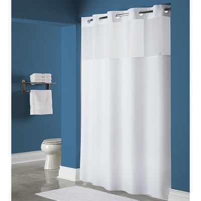 Polyester Window Hookless Shower Curtain