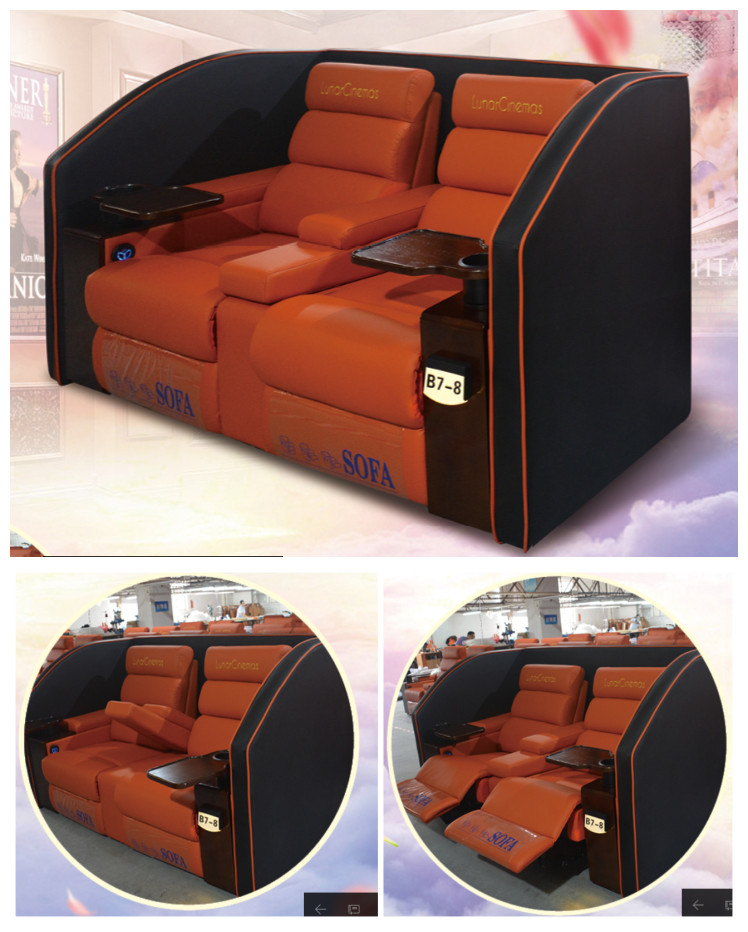 Motorised Reclining Loveseat Sofa