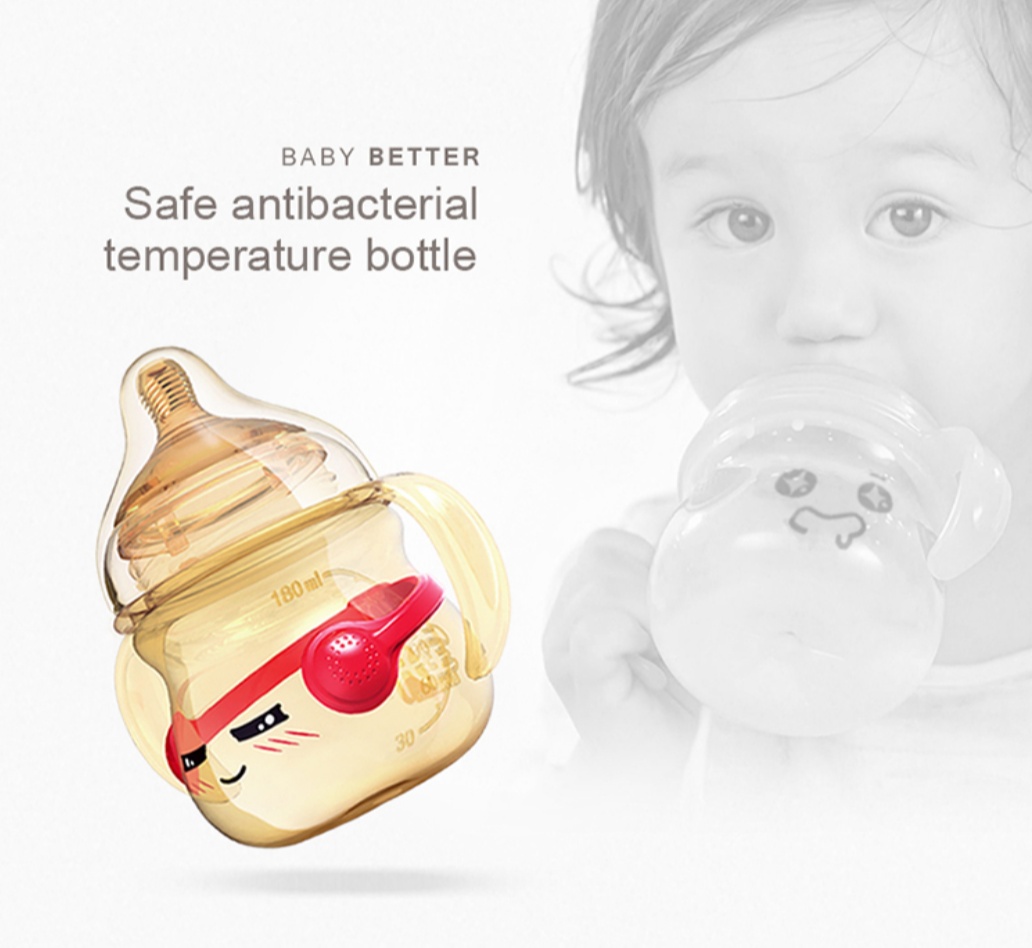 Baby Product Antibacterial BPA Free PP Adult anti Baby Feeding Bottle wholesale baby bottles with Thermometer