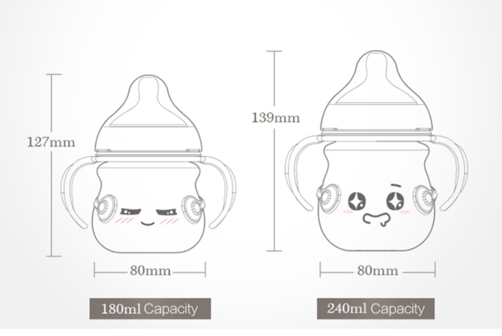 Baby Product Antibacterial BPA Free PP Adult anti Baby Feeding Bottle wholesale baby bottles with Thermometer