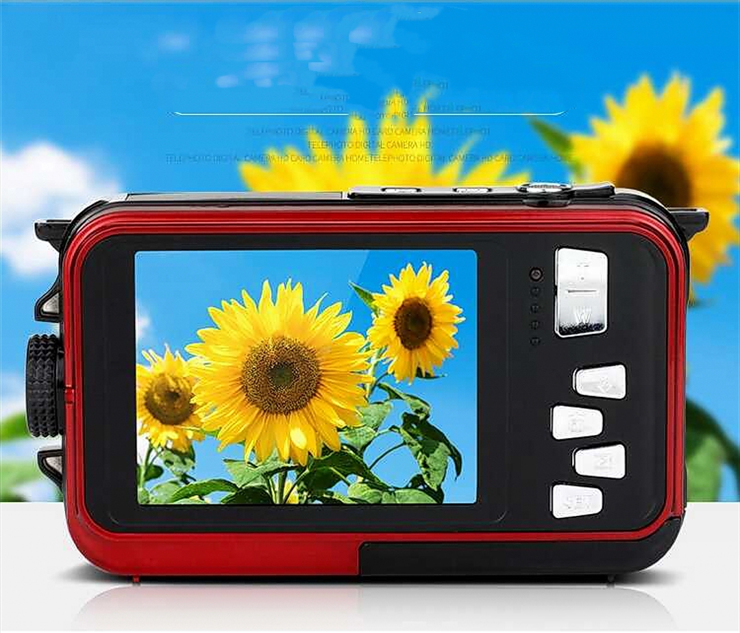 24 Mega Pixel Double Screen Waterproof SelfTimer Digital Camera HD