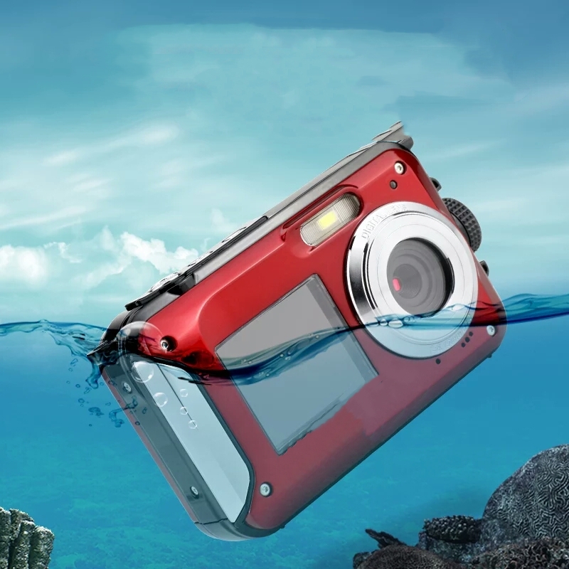 24 Mega Pixel Double Screen Waterproof SelfTimer Digital Camera HD