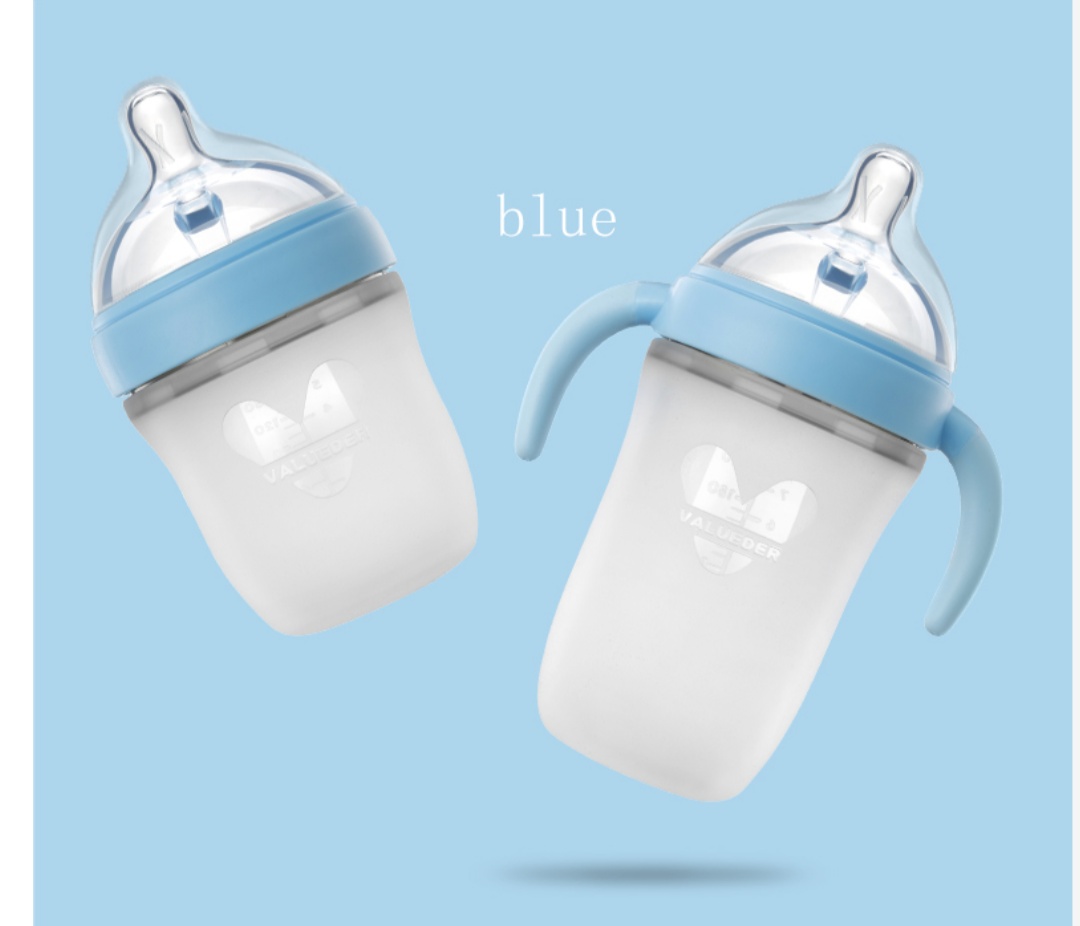Silicone Nonslip Protective Sleeve Feeding Borosilicate Glass baby bottles milk bottles safe baby