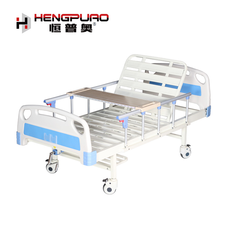 medical equipment simple standard size care home disabled hospital bed with rails