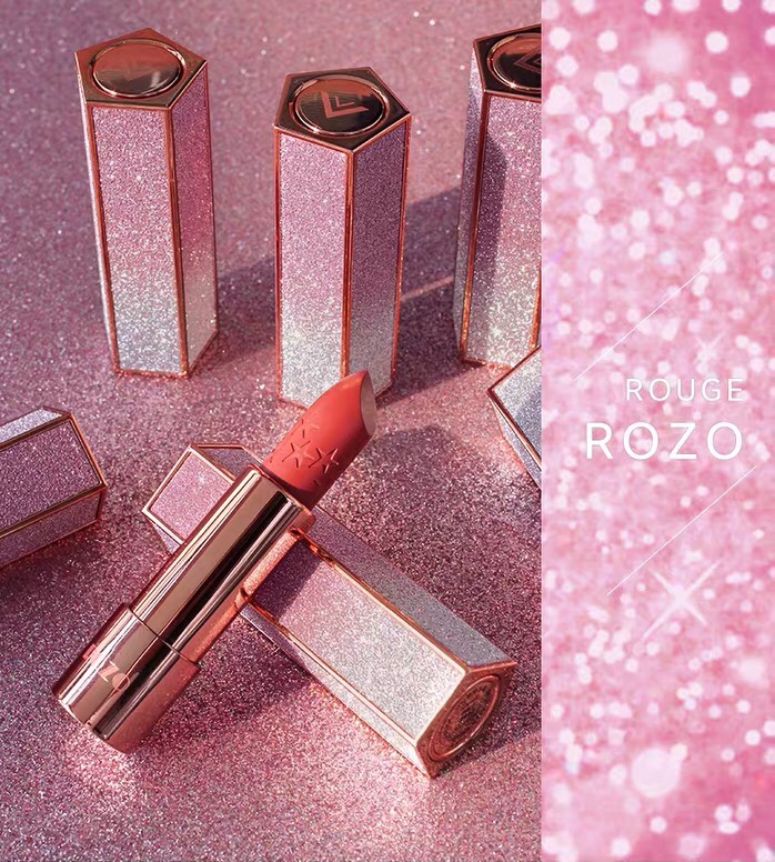 ROZO Star Lipstick Girl Students Affordable Suit Palace Museum Small Crowd Fog Matte Little Pepper Aunt Bean Sand Color