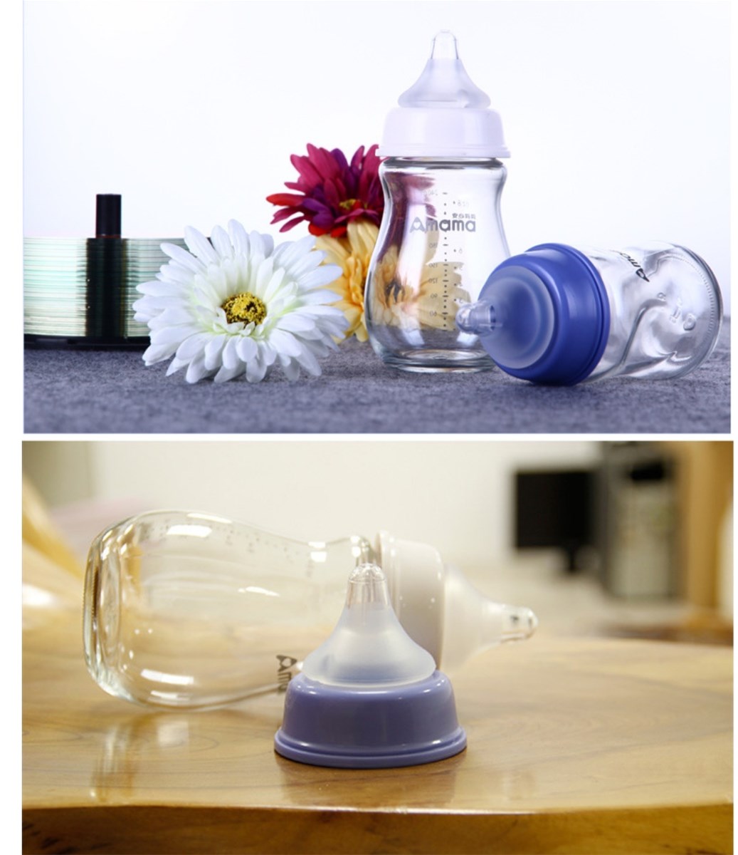 Bulk High Borosilicate Glass Baby Feeding Bottles for Home Use milk feeding bottle