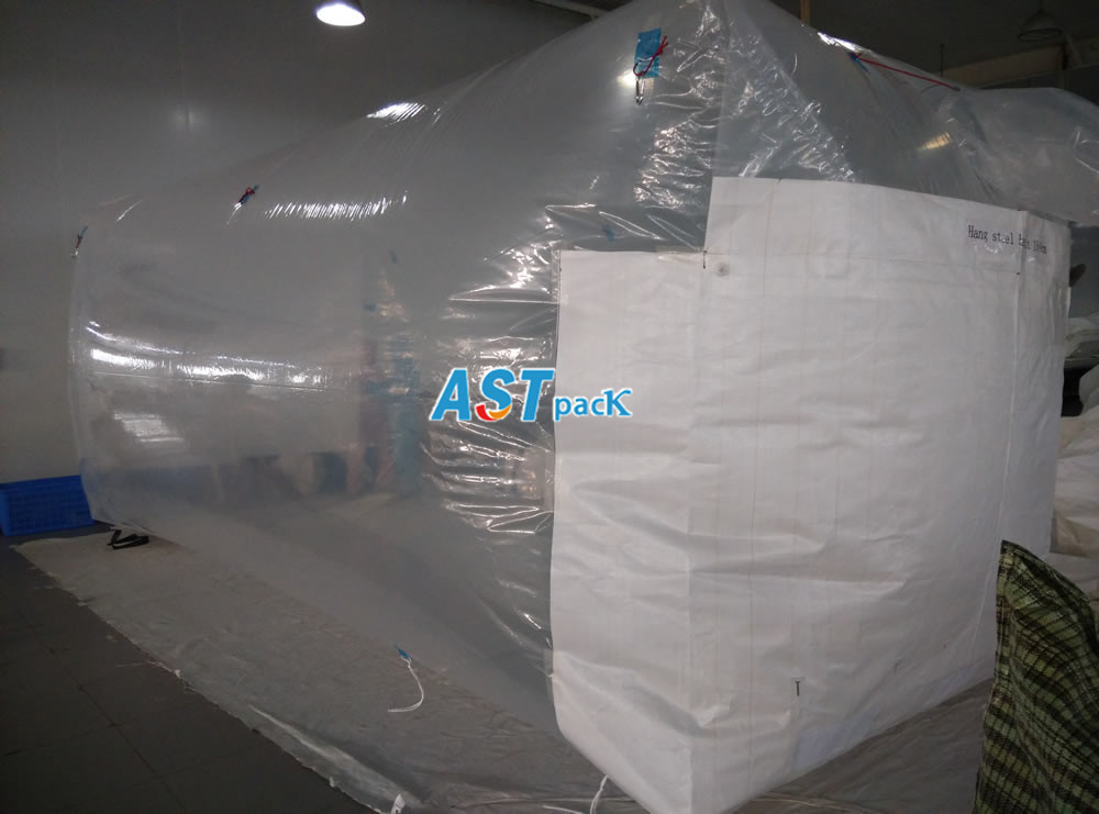 Sea Shipping Dry Bulk PE Film Container Liner with Bulkhead