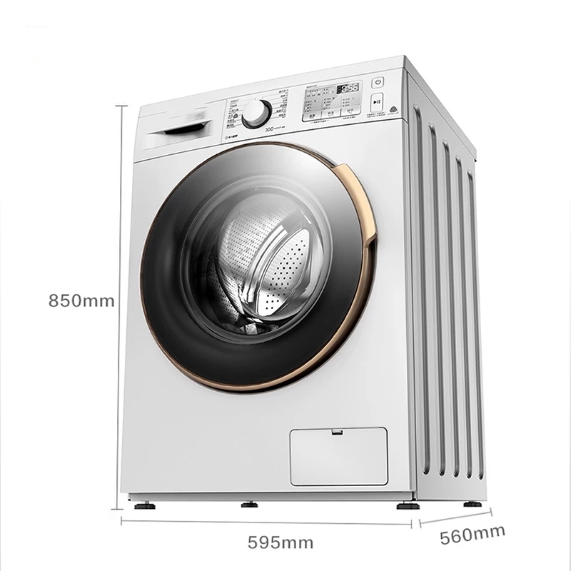 Large capacity 8 kg automatic household drum washing and drying integrated washing machine