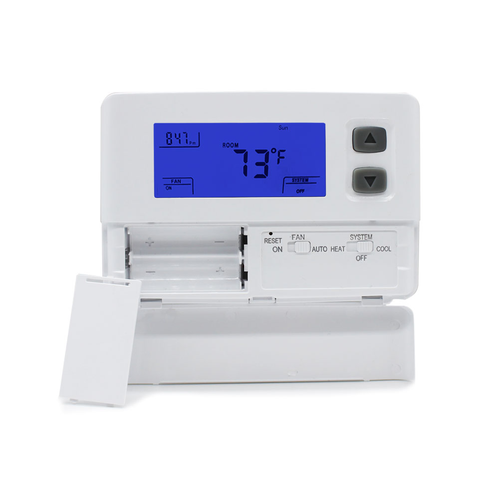 Single Stage Battery Operated Air Conditioner Wall Room Thermostat