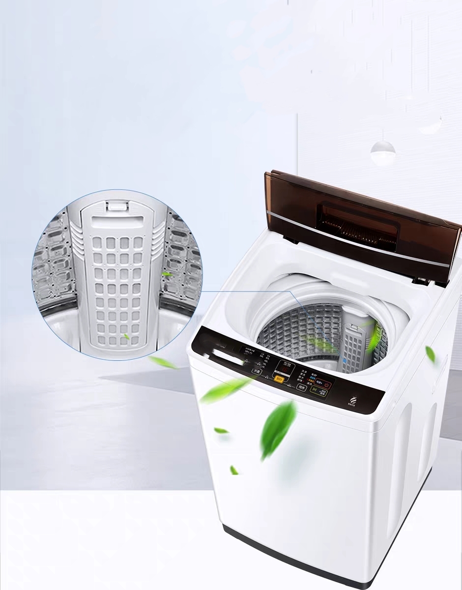 Small washing machine full automatic household wave wheel dormitory elution body