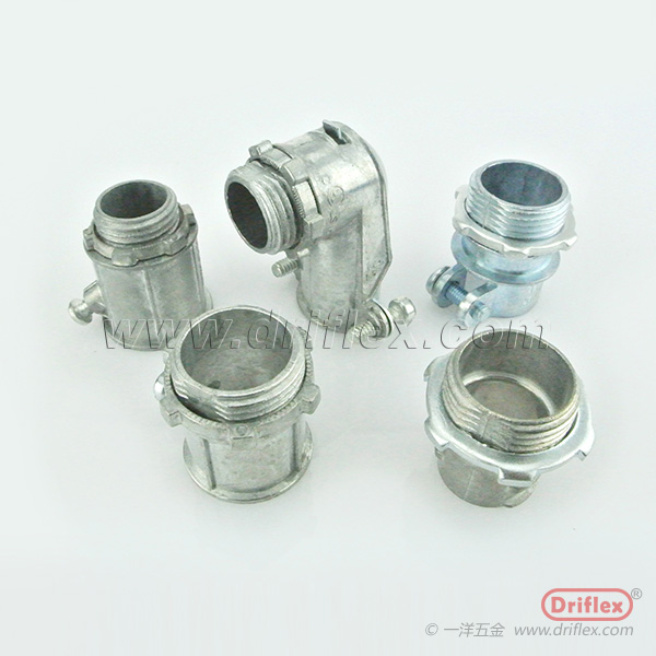 electrical wiring protection zinc die casting EMT flexible metal conduit connector EMT coupling