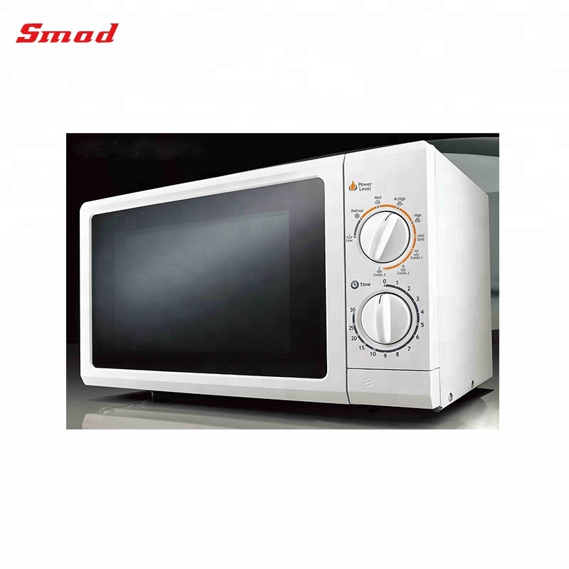 20L 700 watt white manual table top microwave oven