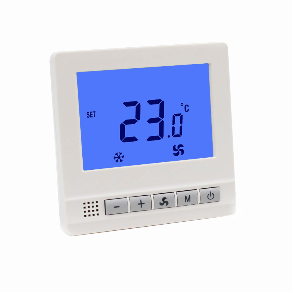 Modbus RS485 Fan Coil Thermostat With 3 Speed
