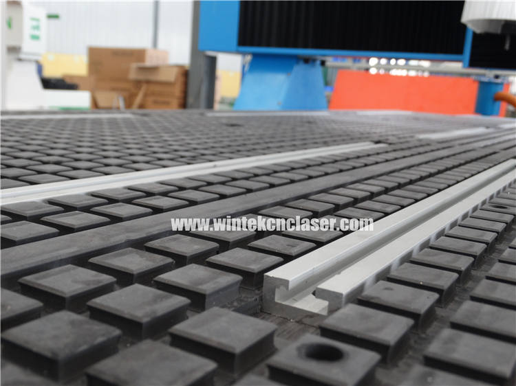 Vacuum + T-slot table with big thickness PVC