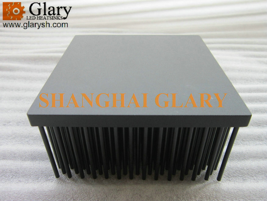 GLRPF125125 125mm square aluminum pin fin LED heatsink