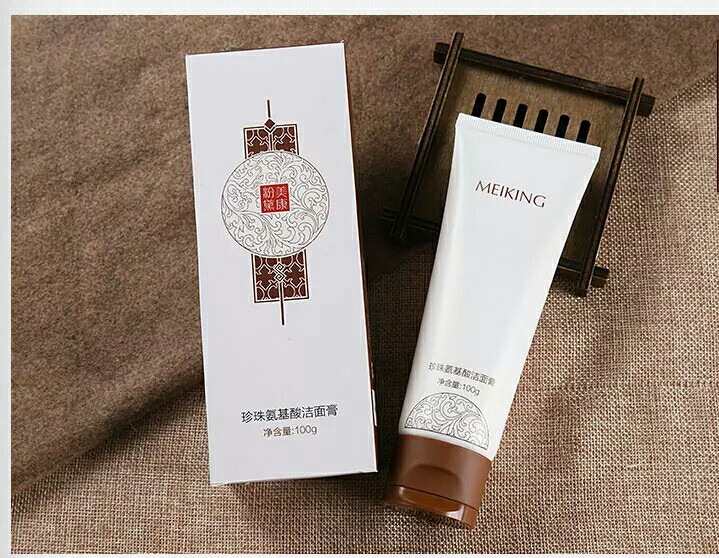 Pearl Amino Acid Facial Cleaning Cream Moisture Control Oil Temperature and Deep Cleaning Pore Washing Milk