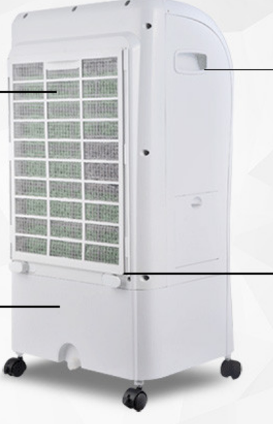 ZHILI Powerful Wind Home Remote Control Single Cold Mobile Air Conditioning Fan