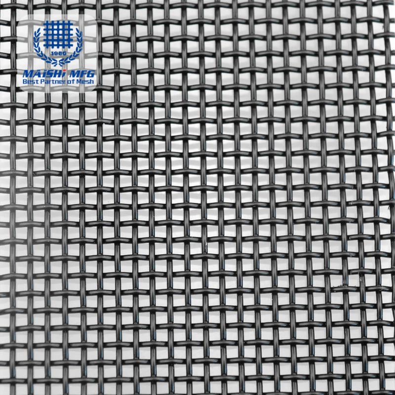 Black antimosquito security mesh screen