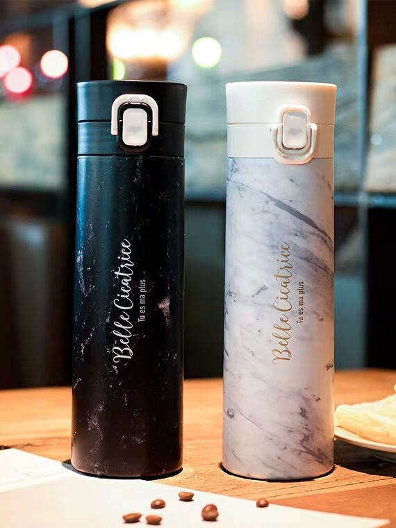 Creative and simple vacuum cup bottle male portable personality trend large capacity water cup children students artisti