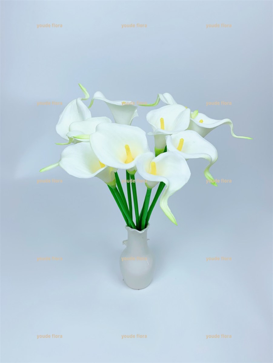 Mini PU Latex Calla Lily for Wedding Arrangement artificial flora