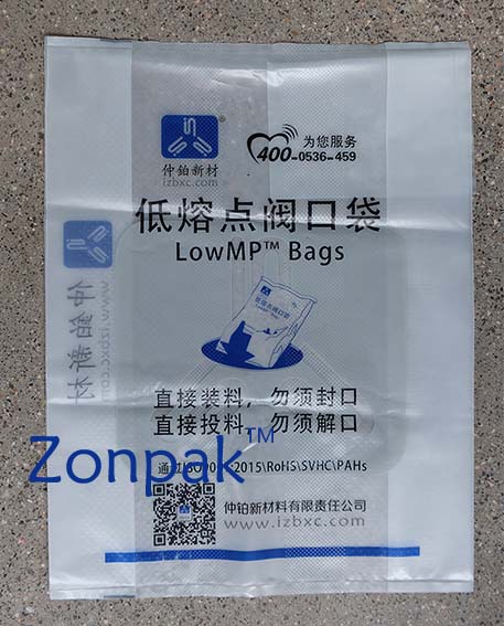 EVA Valve Bags for Carbon Black