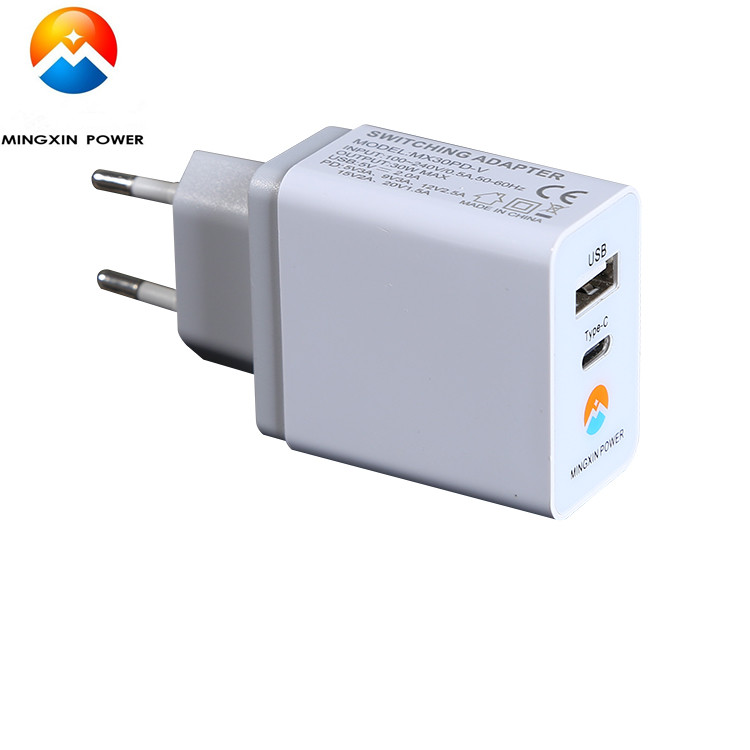 Fast Charger 30W PD TypeC Chargers Galaxy S9 Compatiable 3A TypeC Rapid Charger