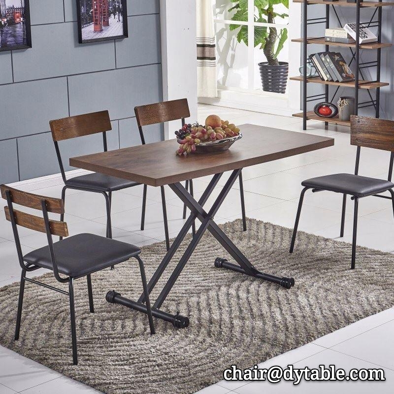 supplier dinning room furniture lifting stainless steel dinning table with chair