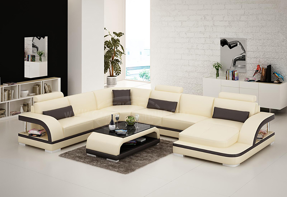 Modern House Furniture Leisure Leather Sofa with High Quality