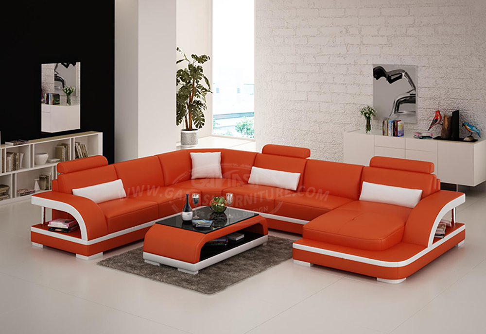 Modern House Furniture Leisure Leather Sofa with High Quality