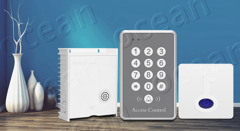 Wireless Access Control Kit DC12V Switching Power SupplyWireless Access Control and Exit Button