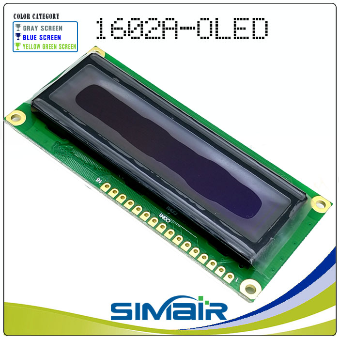 1602A LCD screen oled module 1602oled 162 character screen Military grade 1602 ultra low temperature