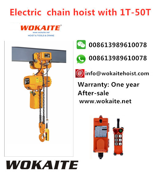 WOKAITE New Type Electric Chian Hoist With5T