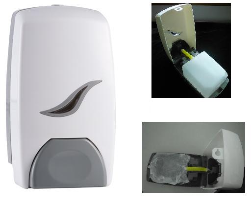 Hand Sanitizer and alcohol antiseptic Dispenser with refillable bottle and disposable bag