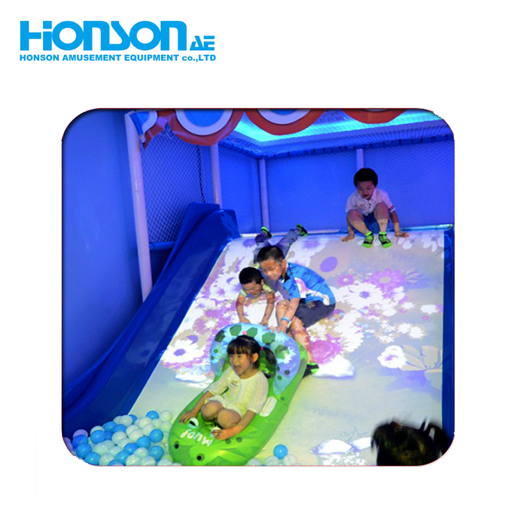 Popular Projection Game Wall landslide Interactive Ball Pool Games AR Interactive playground kids