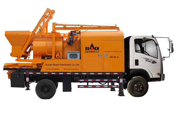 Reach 37m Truck Mounted Boom Pump Thoery output capacity 80120m3h