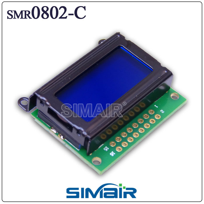 LCD 0802 Character Screen 0802 Display Module 5V Blue Screen HD