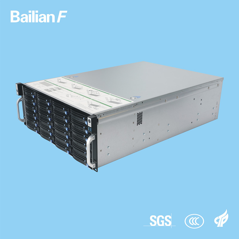 rage Server for Movie Media Songs Games Monitor 4u 24Disk Hot Swap Chassis Chinese Shenzhen Manufacturer High Perf