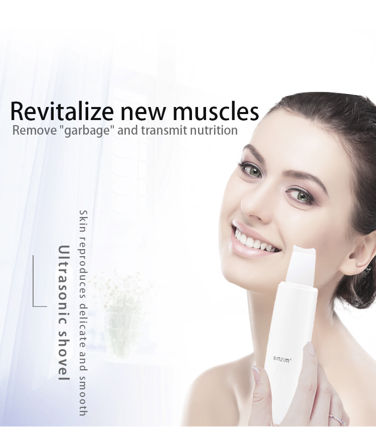 New design ultrasonic skin scrubberskin spatula
