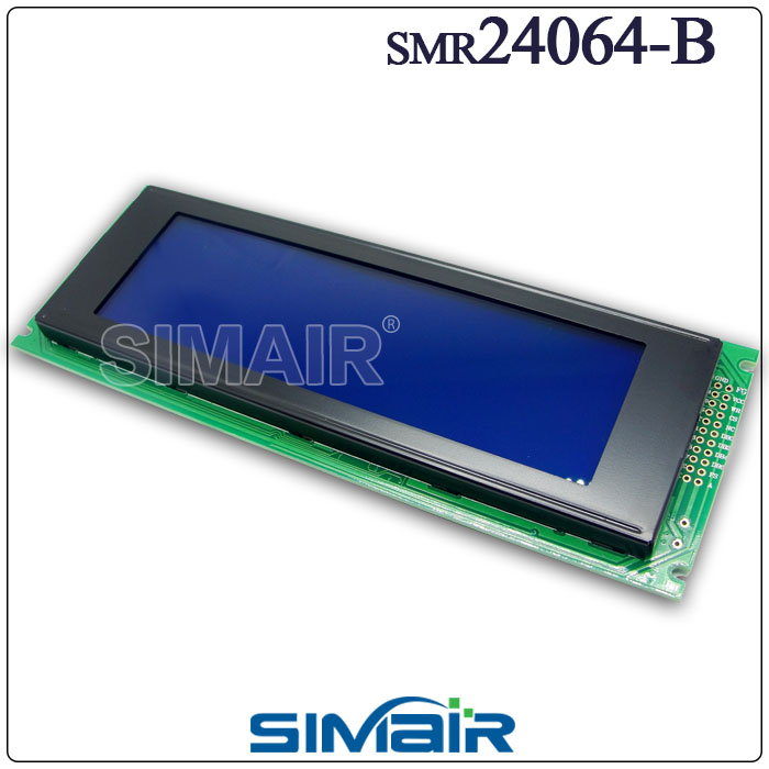 LCD 24064 dot matrix module Industrial 24064 display 5V blue screen