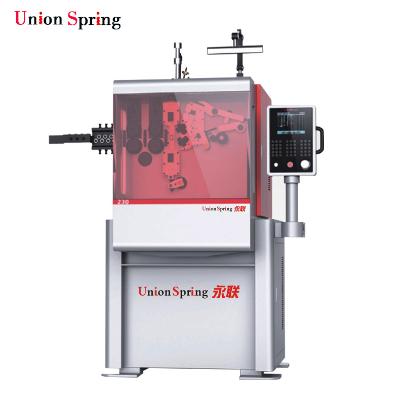 Cosmetic pump pressing spring forming equipment