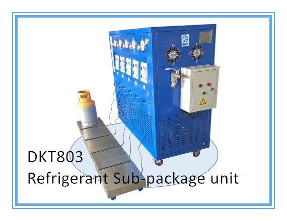 DKT803 3HP Refrigerant SubPackage Recovery Recharge Machine