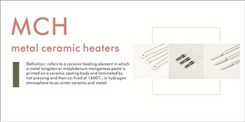 Mini electric MCH ceramic heating elements for beauty devices